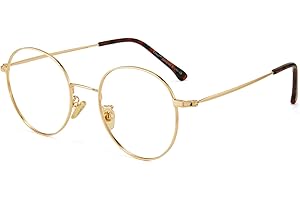 Cyxus Blue Light Glasses Anti Eyestrain Computer Eyeglasses, Clear Lens Retro Eyewear for Men and Women…