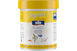 Söll 16133 Organix Flakes - Hauptfutter für Zierfische - Aquariumfutter - Zierfischfutter - Flockenfutter - 130 ml