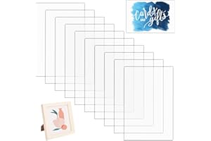 YXHZVON 10 Pezzi Fogli plexiglass lastra Trasparente 180 x 130 x 1.5 mm, Foglio Acrilico Trasparente per Vetro Della Cornice Segni di Tabella di Sostituzione Pittura Calligrafica