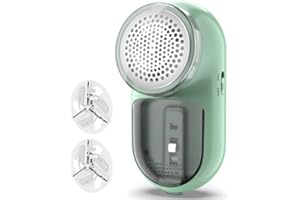 Fabric Shaver, Homeasy Lint Remover 2 in 1 Electric Lint Shaver Manual Lint Brush Sweater Defuzzer Bobble Remover for Clothes Quick and Effective Removal of Animal Hair and lint with 3 Blade Included