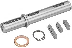 Uadme motoraxel, stegmotor drivaxel, utgångsaxel, diameter 18 mm 0,71 tum längd 128 mm 5,04 tum för snigelreducering växellåda NMRV040 RV040 Nema34 stegmotor