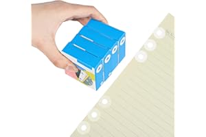 Heyu-Lotus 1000 Stück Lochverstärker Selbstklebend, 15 mm Lochverstärkungsringe Transparent, Verstärkungsringe Lochverstärker Aufkleber Papier Ringlochverstärker für Lose Blätter