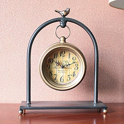 Simple antique decorative clock mute European high-grade quartz clock