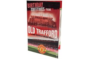 OFFICIAL MANCHESTER UNITED FC GIFTS Manchester United FC Official Football Gift Pop-Up Birthday Card - A Great Birthday Gift Idea For Men And Boys