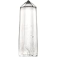 Plus Value Natural Reiki Healing Clear Quartz Crystal Wand Obelisk Pencil Stick Energy Massage Points Tower Spiritual Chakra Aura to Decrease Negativity A+ Quality (Size 2 Inches)