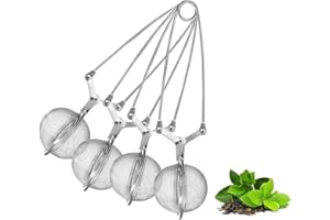 MHwan boule a the, 4 pieces infuseur thé, boule à thé moderne et minimaliste pour filtrer les feuilles de thé et saupoudrer les épices