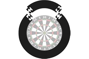 ‎BINDOKUN Dartscheibe Schutzring Innerer Kreis 45.5cm Außenring 72cm,5pcs Eva Dartscheibe Umrandung, Dartboard Protective Dartring,Wandschutz Dartscheibe