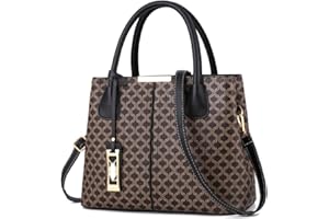 ACNCN Women Handbags Ladies Top Handle Bag Tote Bag Satchel Shoulder PU Leather Top Handle Bag Black