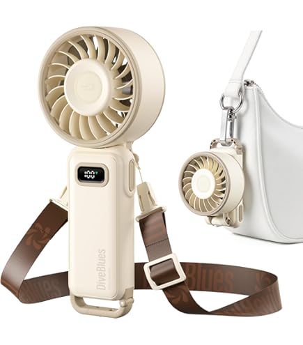 BNC Draagbare Nekventilator- 4000 mAh batterij- Ventilator - Oplaadbaar met 3 snelheden
