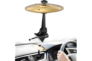 GYTFOG Car Crash Cymbal, Car Cymbal Air Vent, 360° Rotating Easy Installation, Premium Alloy Mini Drum Cymbal for Dashboard Fun Musical Accessory Decoration for Drummers Musicians & Car Enthusiasts