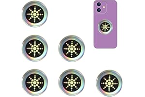 ISSIMOBER 6 pegatinas EMF de protección radiológica para teléfono móvil, autoadhesivas, protección contra la radiación para teléfono móvil, pegatinas para ordenadores, portátiles, tabletas, televisores, radi