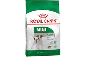Royal Canin Mini Adult | 4 kg | Aliment Complet pour Chiens de Petites Races | Acides Gras oméga-3 pour la Peau et Le Pelage | Teneur énergétique adaptée et Taille de croquettes ajustée