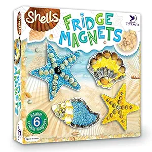 ToyKraft: Shell Fridge Magnets, Craft Kit for Kids, Fun & Learning Activity Games, Creative & DIY Toys, Craft Kit, Kids Activity for 7 Years & Above, Toys for 8+ Years Girls Boys (Pack of 1)