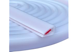 OWDFF Guarnizione Ad u 1.6mm x 3 metri Profilo in Gomma Guarnizione in Gomma Profilo di Protezione Dei Bordi per Porte Auto Pannelli in Vetro Pannelli in Metallo (3 Meter, 1.6MM)