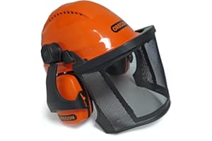 Oregon Waipoua Casco Profesional de Seguridad para Motosierra con Orejeras y Protector Facial, Equipamiento de Seguridad para Trabajar