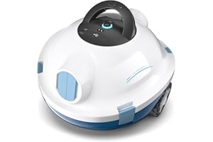 MEDOXA Poolroboter, kabelloser Poolsauger, Dunkelgrau Y10 Schnurloser Roboter-Poolreiniger, automatischer, leistungsstarker Poolsauger, 90 Minuten Laufzeit, selbstparkend, ideal für Flache