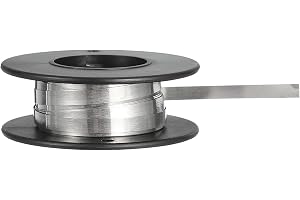 QUARKZMAN Nichrome platt värmetråd 9,5 fot (3 meter) x 0,2 mm x 4 mm värmetålig fiber för värmeelement gör-det-själv hantverk svart och