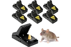 GRTHTATI 6er Set Mausefalle Schlagfalle Mäusefallen Schlagfallen Wiederverwendbar Mouse Trap Profi Mausefallen in Haus und Garten
