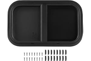 Cocoarm Fenêtre de VR pour camping-cars, fenêtre de camping-car fenêtre RV Push Pull - Fenêtre coins arrondis étanche scellée UV pour véhicules d'ingénierie