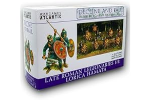 Wargames Atlantic - Declino e caduta: Roma imperiale in guerra - Legionari tardo romani Lorica Hamata (24 figure in plastica dura multiparte da 28 mm)