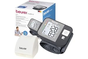 Beurer BC 27 handledsblodtrycksmätare med arytmi-detektion, färgkodad riskindikator, för handledsomfång från 14-19,5 cm, medicinteknisk produkt, dataöverföring till Apple Health och co.