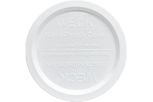 WECK Extra stor burk 5-pack håll färska plastlock, 5-pack (X-Large = 4,7 tum, 120 mm öppning) passar modell 750