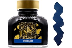 Diamine 80ml Midnight fountain pen ink by Diamine