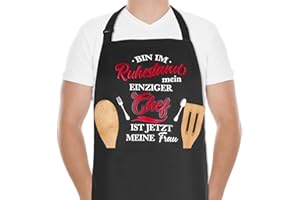Livdouyu Ruhestandsgeschenk für Rentner Schürze, Lustige Kochschürze für Männer, Retirement Gift for Men, Retirement Gift, Farewell Gift - Ich bin im Rhuestand, mein eiziger Chef ist jetzt meine Frau