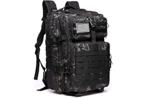 GUJOIN 50L Strapazierfähiger Nylon Wasserdichter Angeln Jagdrucksack Outdoor Militär Rucksäcke Taktische Sport Camping Wandertaschen