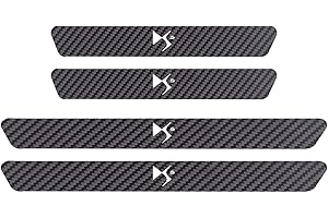 YUPACK 4 Pièces Autocollants Seuil Porte Voiture, pour Citr-oen Cactus C8 C6 C5 C4L C4 C3 C2 C1 DS, Fibre Carbone Anti-Rayure Plaques de Seuils Protecteur et Décoratives Accessoire, DS5