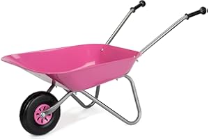 Rolly Toys 274802 Taczka Metalowa, Różowy, Od 2.5 lat