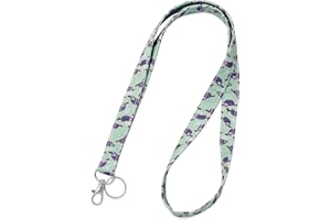 LPARKIN Leniwiec smycz uchwyt na identyfikator tkanina bawełniana przedszkolna smycz nauczyciel prezent współpracownik prezent dla jej szefa (leniwiec)