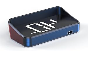 AMROOLOO heads up display car,GPS speedometer,HUD,digital speedometer car mph,digital HUD,LED Large Fon,USB Plug & Play，Suitable for all cars