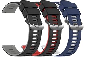 EZMVZKU 22mm Silikon Armband für Samsung Galaxy Watch 3 45mm/Watch 46mm/Amazfit GTR3/3 PRO/GTR4 Ersatzarmband,Kompatibel Mit Huawei Watch GT runner/GT3 46mm/3/3 pro Sport Uhrenarmband (3pack1)