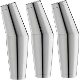 WOTOR Boston Cocktail Shaker Set of 3 Stainless Steel Heavy Cocktail Shakers 18oz &amp; 830ml Metal Martini Shaker for Bartender