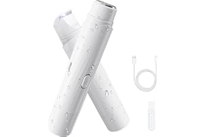 GUOUURR Dual Head Bikini Trimmer Women, 2-in-1 Pubic Hair Trimmer for Women, Waterproof Electric Hair Shaver for Lady Razor, Rechargeable Lady Shavers for Pubic Hair,IPX7 for Wet and Dry Use