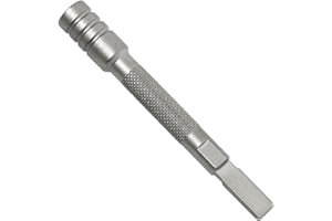 Leatherman Bit Driver Extender - Extensión Para Multiherramientas Leatherman con Soporte de Puntas Grande - Para Puntas Planas y Estándar de 6,35 mm" - Plata
