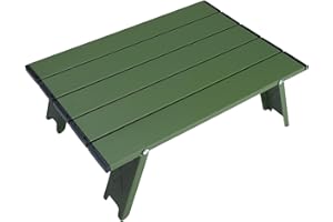 Neloheac Petite Table Pliante en Aluminium, Table de Camping Pliante Ultra-légère Portable, Table Pliante Exterieur pour Jardin Pique-Nique Plage
