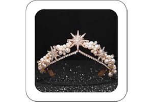Reaky Star – diadèmes et couronnes de mariage, bandeaux de mariée dorés, serre-tête en perles et strass, accessoires pour cheveux de mariée pour femmes