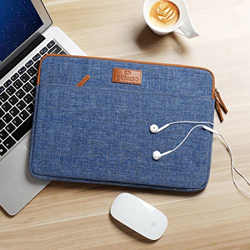 DOMISO 13 - 13 3 Zoll Laptoph  lle H  lle Tasche Sleeve Case Etui Notebook Schutzh  lle Canvas-Gewebe f  r 13  MacBook Air   13 5  Microsoft Surface B