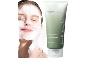 DMJUZE Pore Deep Cleansing Foam,Heartleaf Anti Pore Cleansing Oil,Effective & Gentle Face Cleanser,Pore Control Cleansing Oil,Oil Cleaner,for Removing Impurities,Hydrating,Oil Control & Soothing Skin (A)