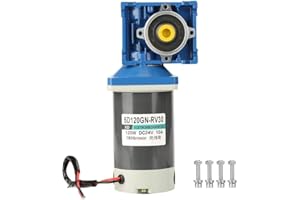 WANDISY Verrückter Verkauf Drehzahlreduzierungsmotor für Schneckengetriebe, DC 24 V, 120 W, 5D120GN-RV30 Drehzahl des Schneckengetriebemotors mit Selbsthemmung einstellbar(7.5k)