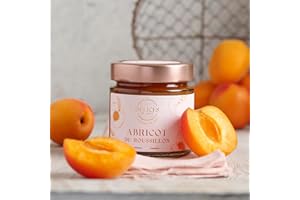 O DÉLICES DE LUCAS Ô Délices de Lucas – Confiture Abricot du Roussillon 60% de Fruits – Artisanale et Fabriquée en France – Pot en Verre 230 g – Gastronomie Française