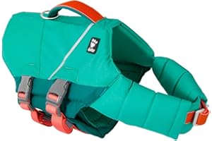 Hurtta Life Savior ECO Hundeschwimmweste maximale Sicherheit im und am Wasser beim Schwimmen, SUP, Kayak & Bootsausflügen (Peacock, 20-30 kg)