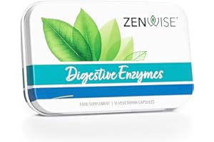 ZENWISE HEALTH Zenwise, Digestive Enzymes (Verdauungsenzyme), 2-Wochen-Vorrat, 15 Kapseln, Vegetarisch, Glutenfrei, Sojafrei, Ohne Gentechnik