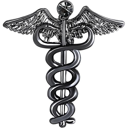Mahi Medical Caduceus Doctor\'s Unisex Brooch Lapel Pin (PABP1101071PR)