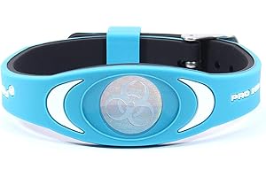 PBE Pro Balance Energy® PRO ION 5000 Premium Range Ion Therapy Wristband (Turquoise/White, One Size Fits All)