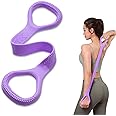 Kvittra Figure 8 Resistance Band, Arm Back Shoulder Exercise Elastic Rope Stretch Fitness Band, Foot, Leg, Hand Stretcher, Arm Exerciser for Yoga Pilates Stretching Physical Therapy, Home Gym Workout