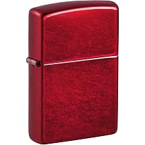 Accendino Zippo Flame Design 49357 – Antivento, Ricaricabile, Made In USA, Colori Nero Grigio Rosso, Regalo Originale