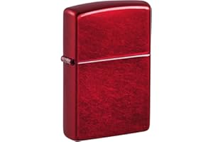 Zippo - Briquet Tempête, Rouge Pomme D’Amour, Modèle De Base, Rechargeable, Réutilisable, Résistant Au Vent, Coffret Cadeau, Fabriqué Aux États-Unis